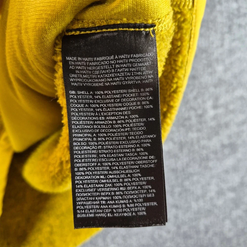 The North Face Fleece Hoodie Gordon Lyons XL Yellow Mens